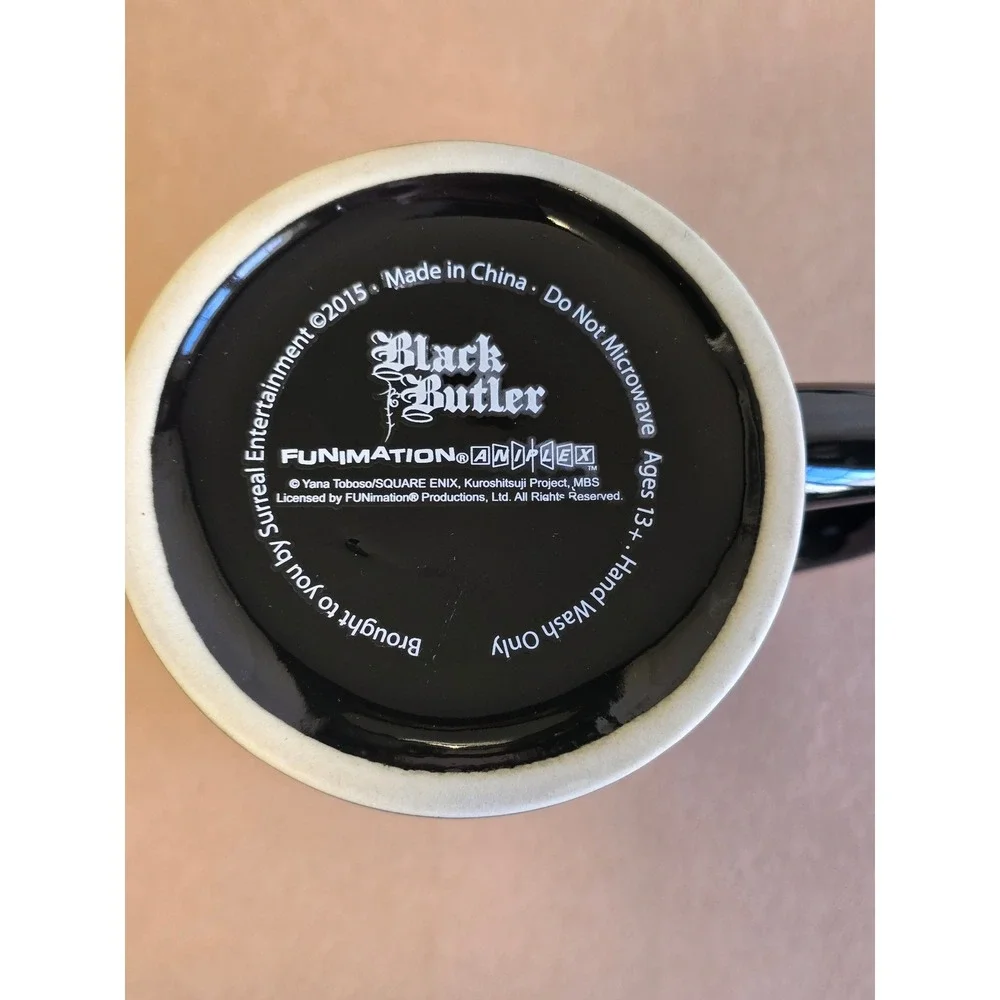 Black Butler Anime Ceramic Beer Stein Mug Sebastian Ciel Grell Undertaker 2015 - Picture 5 of 13